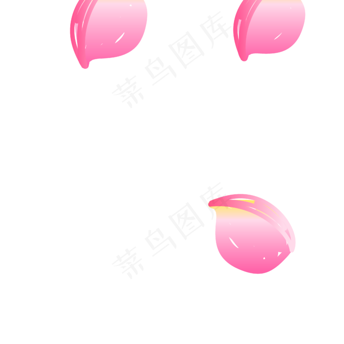 粉色手绘玫瑰花瓣中秋(1125X2436(DPI:72))psd模版下载