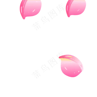 粉色手绘玫瑰花瓣中秋