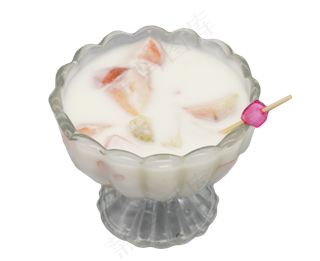 水果牛奶杯饮品