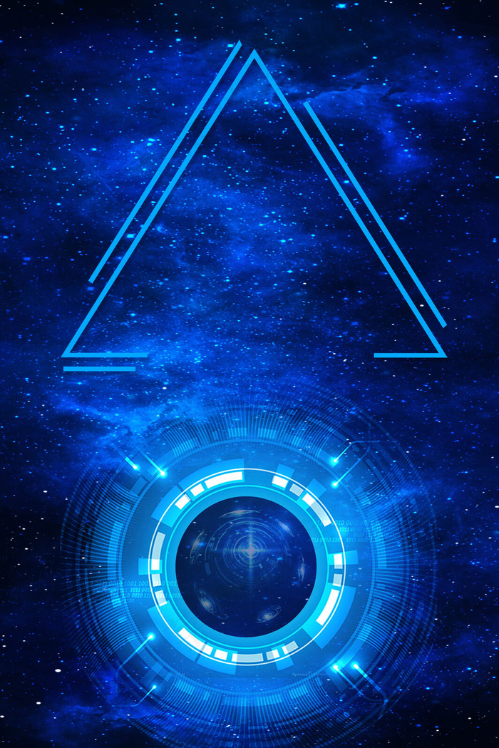 蓝色科技成就未来背景素材