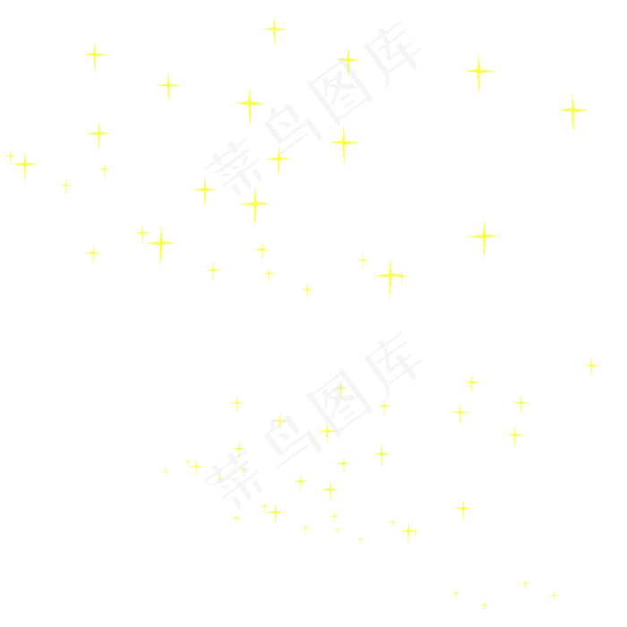 金色闪光星星元素,免抠元素(2000*2000px 300 dpi )