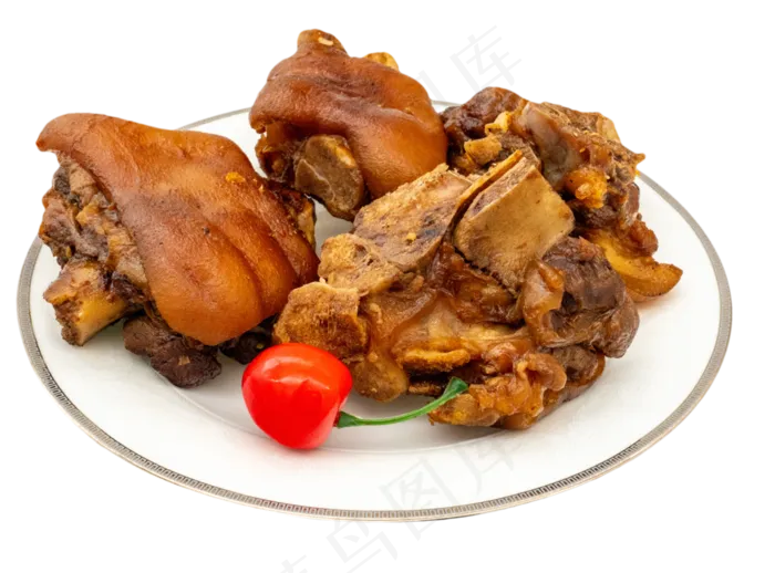 餐饮卤肉猪蹄,免抠元素(2000X2000(DPI:300))psd模版下载