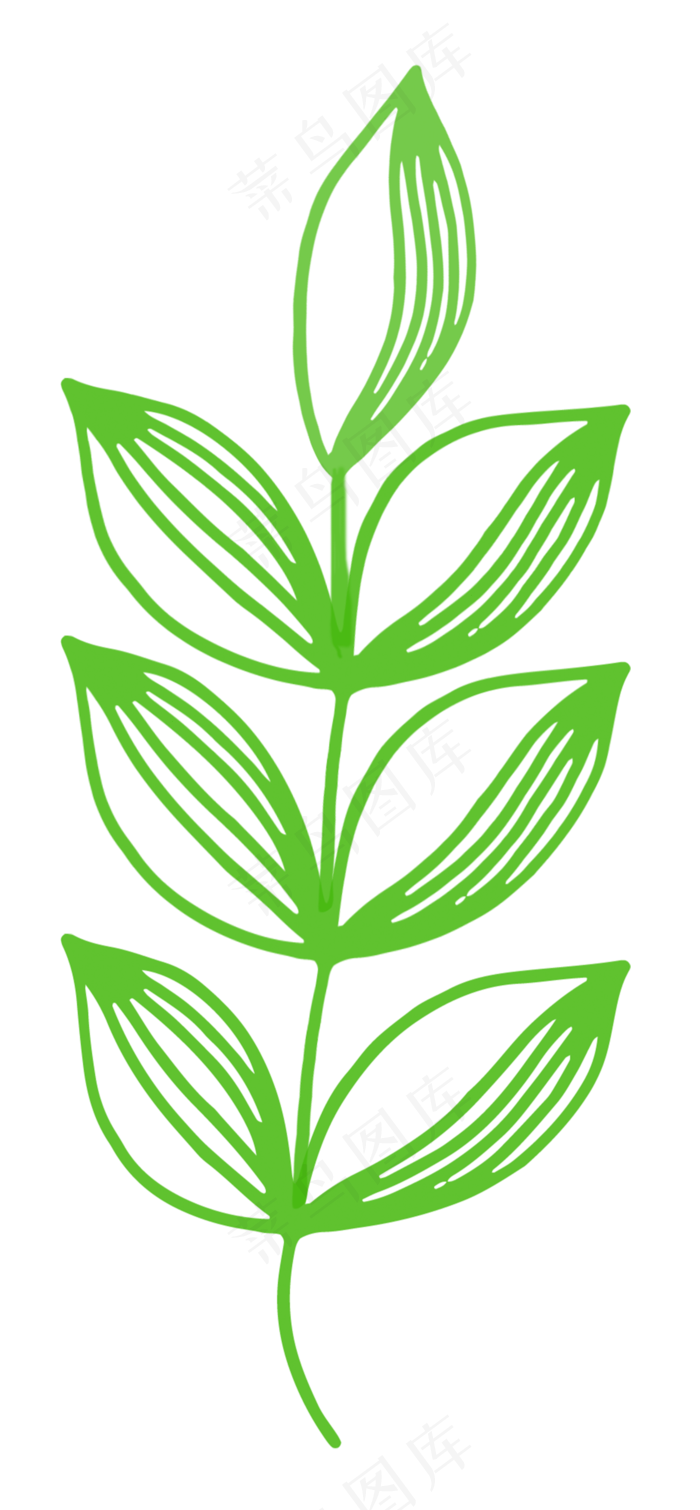 春天夏天郊游植物植树节对称小草(2000X4315(DPI:300))psd模版下载