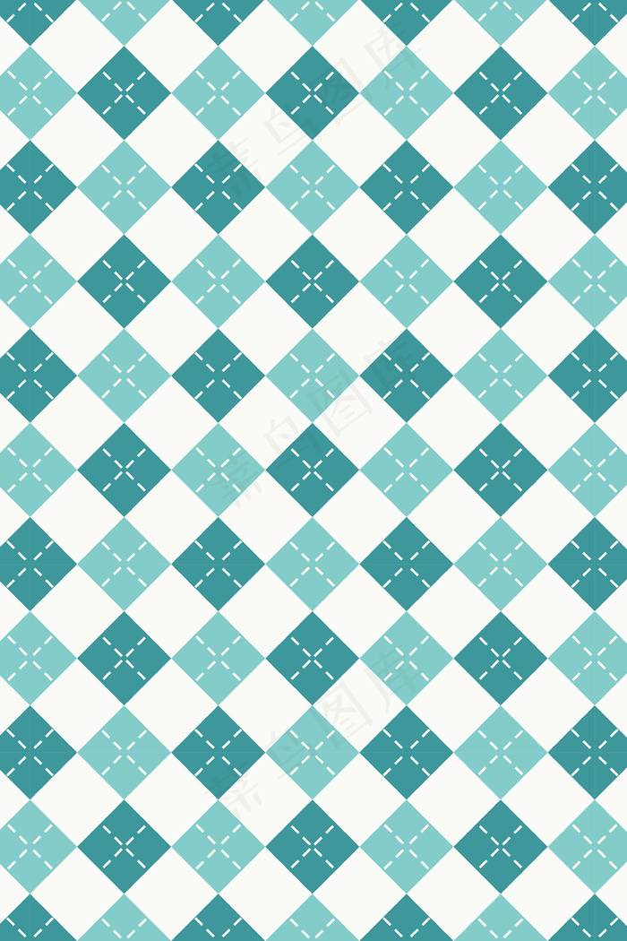 简约蓝白色方格平铺海报背景