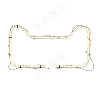 天猫猫头霓虹灯光招牌,免抠元素