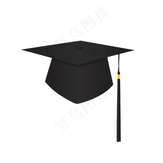 矢量免扣卡通博士帽 矢量免扣卡通博士帽