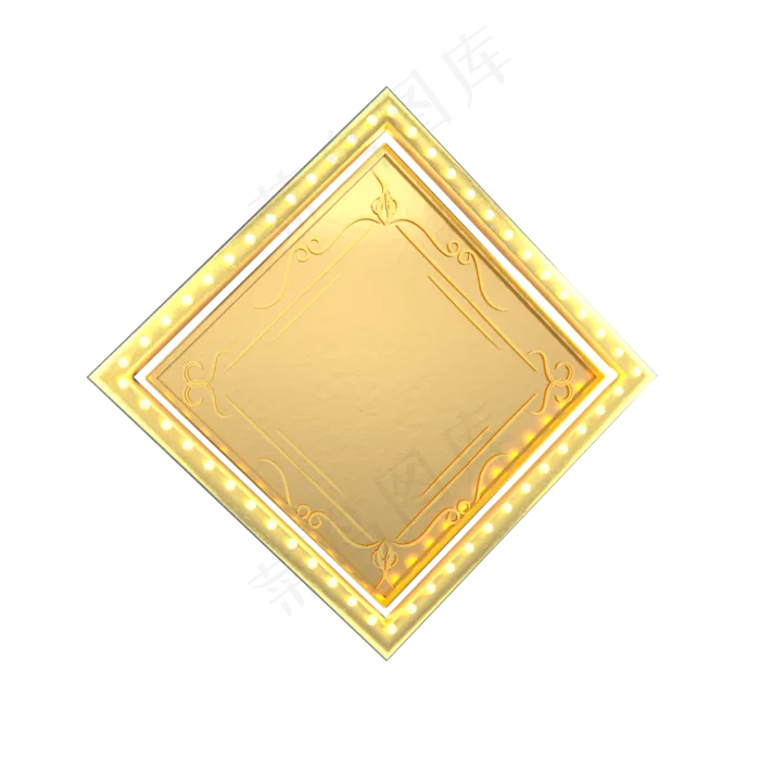 金色风格金色菱形,免抠元素(2000X2000(DPI:72))psd模版下载