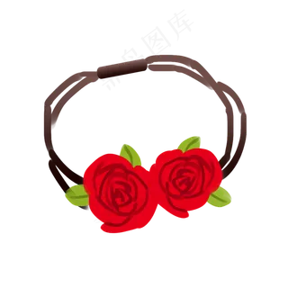 玫瑰发绳女士用品