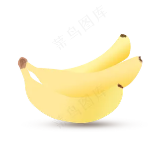 夏季水果香蕉手绘逼真png下载