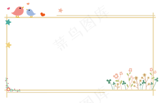 情人节爱情小鸟窗棂造型是凉面口