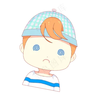 可爱戴帽子的小朋友