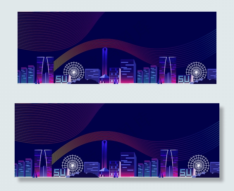 金融商务几何建筑banner(1920*700px 	       )psd模版下载