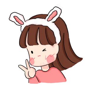 520情侣头像女生头像兔子耳朵