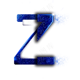 蓝色星空字母Z