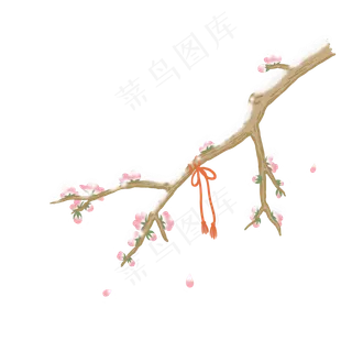 古风小雪装饰PNG,免抠元素