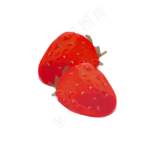 卡通手绘美味草莓