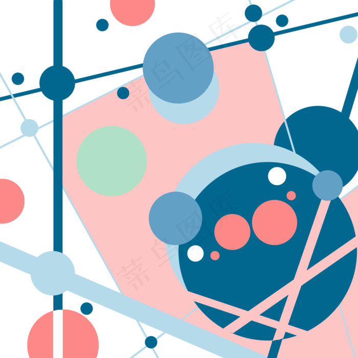 彩色卡通印花装饰图,免抠元素