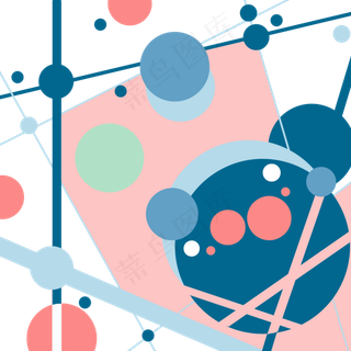 彩色卡通印花装饰图,免抠元素