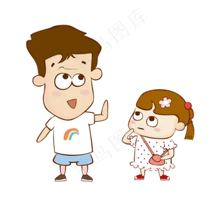 可爱的爸爸和小女孩