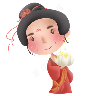 中国风唐代少女
