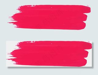 粉红色水彩的笔刷
