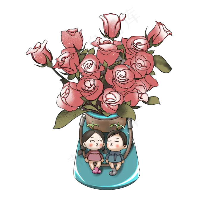 情人节鲜花小情侣1