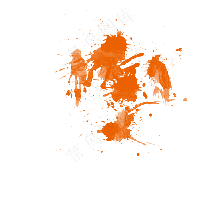 矢量墨水喷溅插图(3000X3000(DPI:300))psd模版下载
