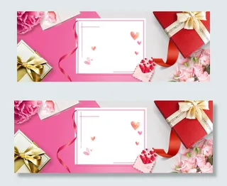 简约时尚大气粉色母亲节淘宝banner