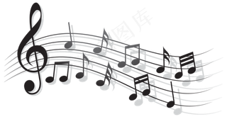 飞扬的音符,免抠元素
