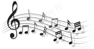 飞扬的音符,免抠元素
