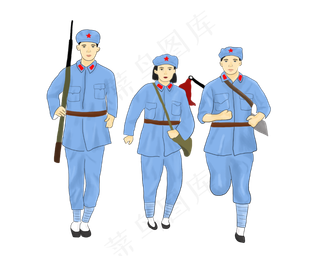 党建节建军节红军PNG