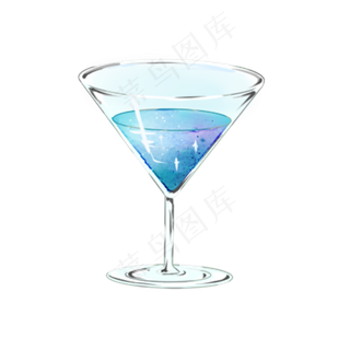 夏天果汁鸡尾酒海滩海边免抠素材