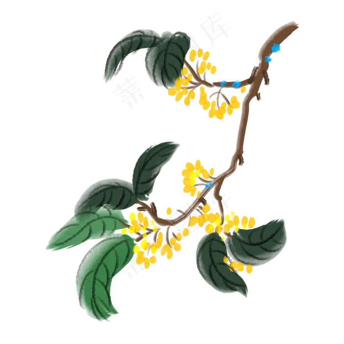 中国风卡通水墨画(2000X2000(DPI:300))psd模版下载