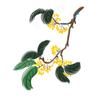 中国风卡通水墨画