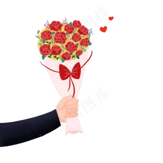 七夕表白送玫瑰花