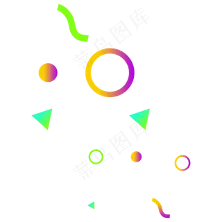 卡通矢量促销漂浮氛围电商