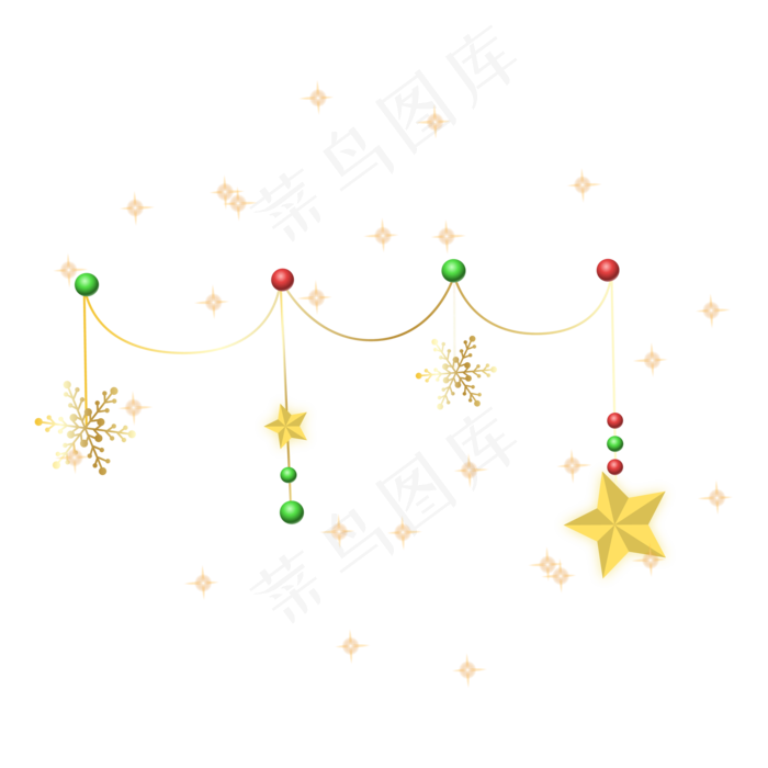 圣诞节节日挂饰装饰,免抠元素(2000*2000px 300 dpi )ai矢量模版下载