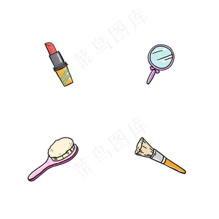 化妆品装饰漂浮,免抠元素