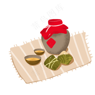 端午节美食矢量素材