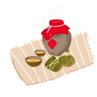 端午节美食矢量素材