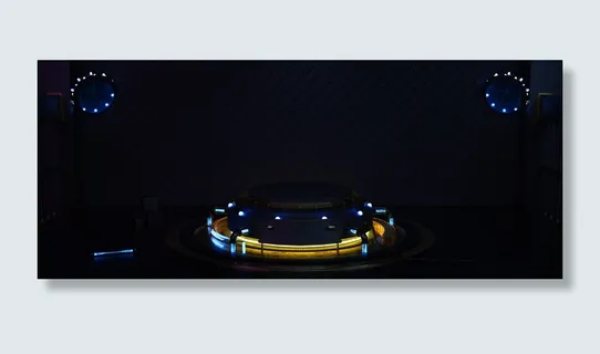 C4D机械金属科技风banner