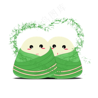 手绘卡通情人节端午可爱粽子PN