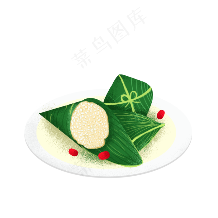 节日端午节粽子插画