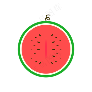 彩色西瓜矢量