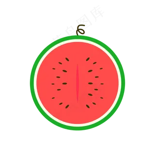 彩色西瓜矢量