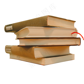 一大叠的文学书籍,免抠元素