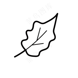 扁平化树叶