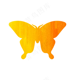 简约扁平蝴蝶元素,免抠元素