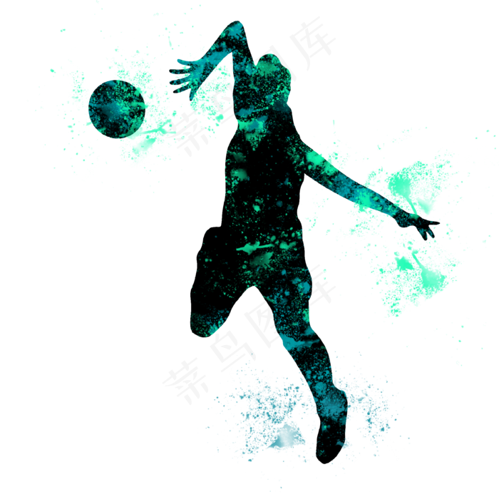 开学季排球社团招新剪影,免抠元素