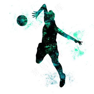 开学季排球社团招新剪影,免抠元素